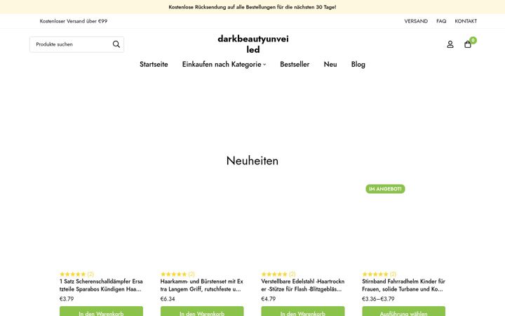Screenshot of darkbeautyunveiled.de