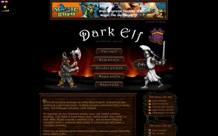 Screenshot of darkelf.cz