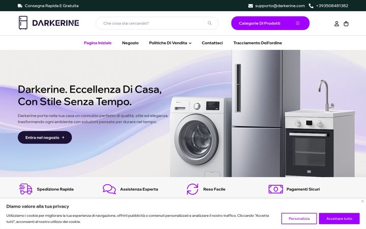 Screenshot of darkerine.com