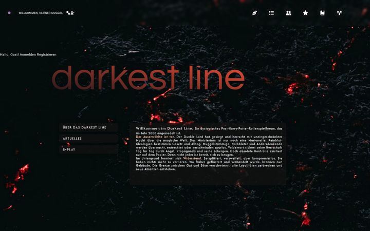 Screenshot of darkestline.de