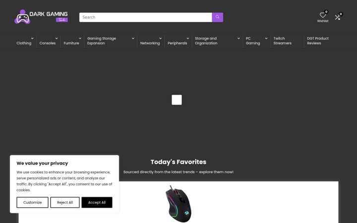 Screenshot of darkgamingtech.com