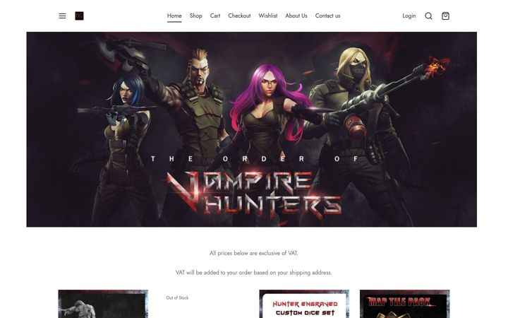 Екранна снимка на darkgategames-eu.com
