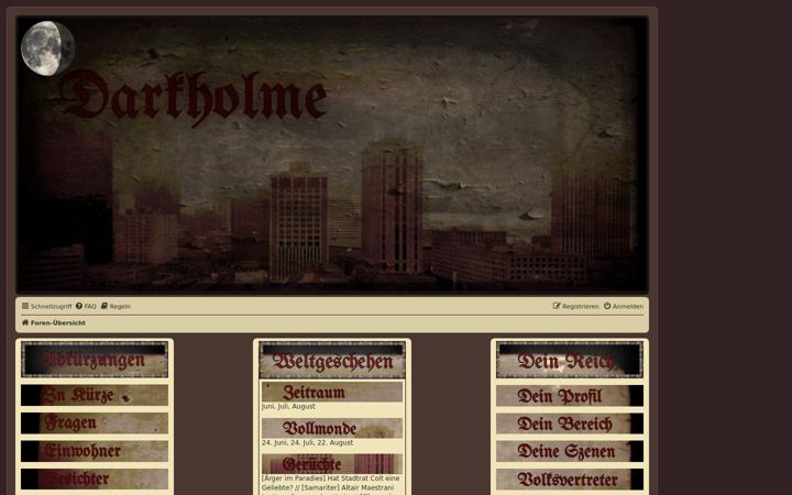 Screenshot of darkholme-rpg.de