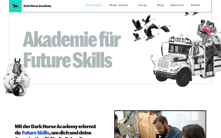 Screenshot of darkhorseacademy.de