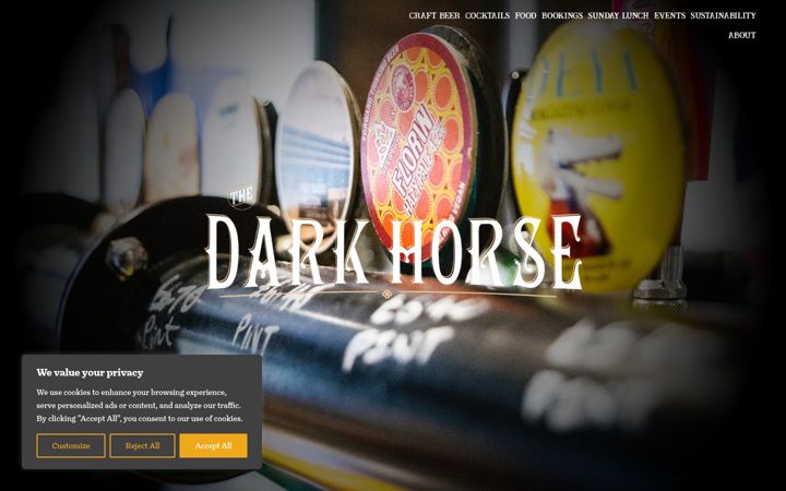 Screenshot of darkhorsemoseley.co.uk