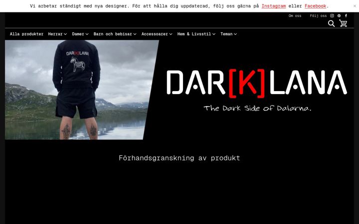 Screenshot of darklana.se
