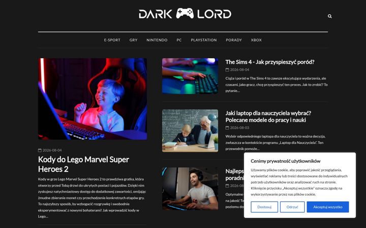 Screenshot van darklord.pl