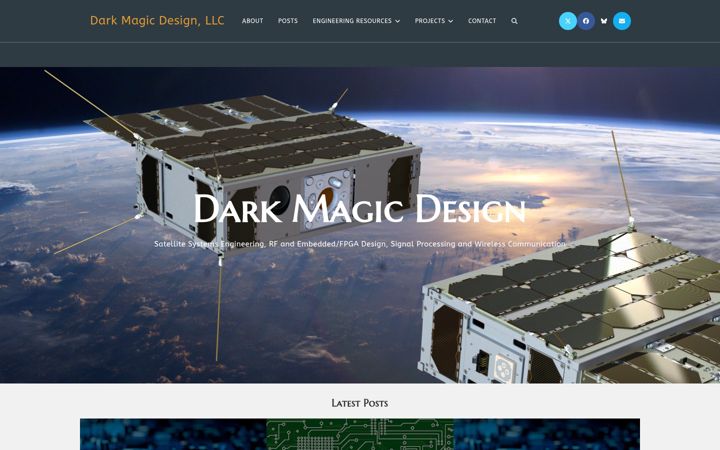 Screenshot of darkmagicdesign.com