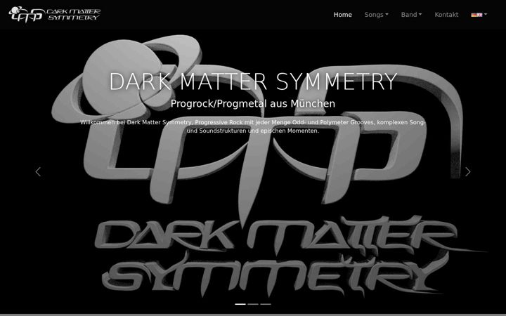 Screenshot of darkmattersymmetry.com