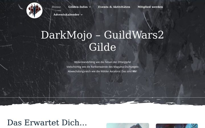 Screenshot of darkmojo-gilde.de