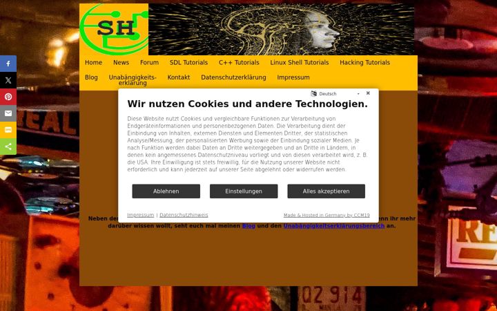 Screenshot of darknightmoonlight.de