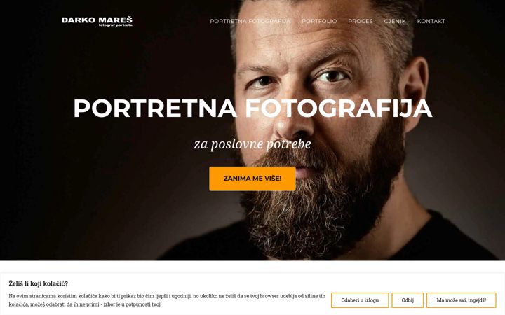 Screenshot of darkomares.com