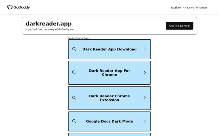 Screenshot of darkreader.app
