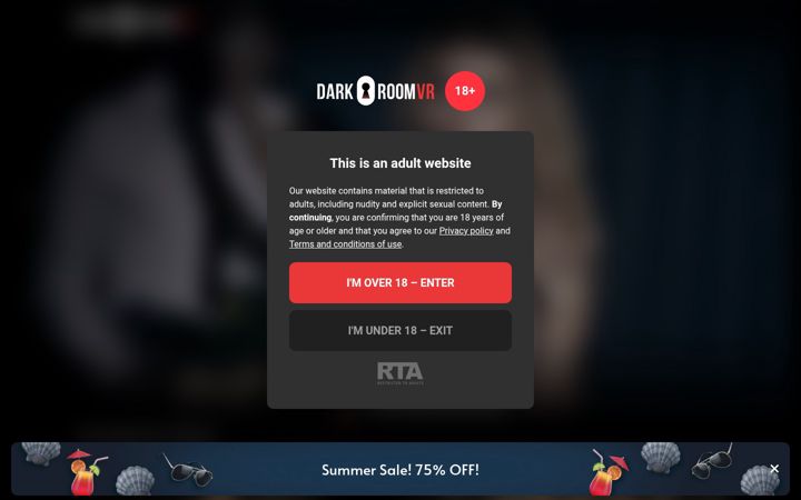Skjámynd af darkroomvr.com