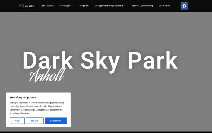 Screenshot of darkskyanholt.dk