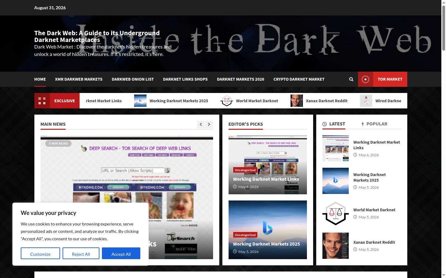 Screenshot tal-banner tal-kunsens muri qabel kwalunkwe interazzjoni