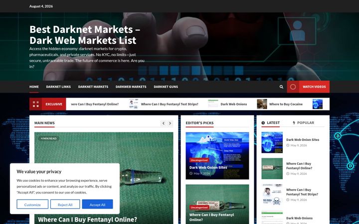 Captura de pantalla de darkwebmarketseasy.info