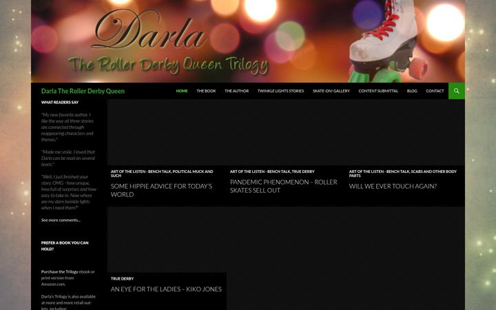 Screenshot of darlatherollerderbyqueen.com