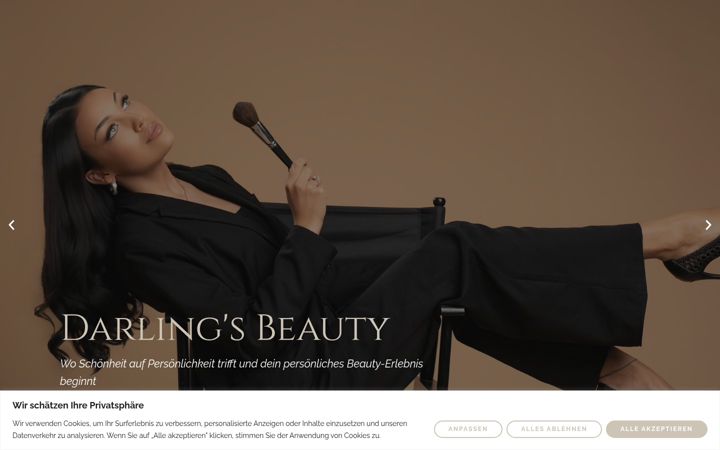 Screenshot of darlingsbeauty.at