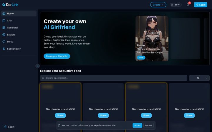 Screenshot of darlink.ai