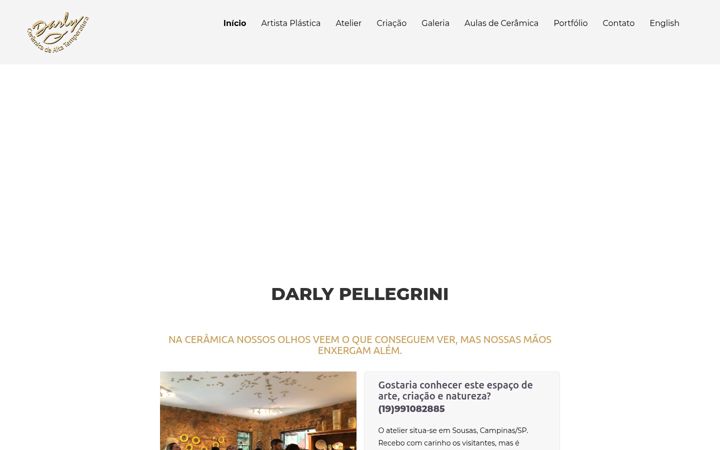 Screenshot stránky darlypellegrini.com.br