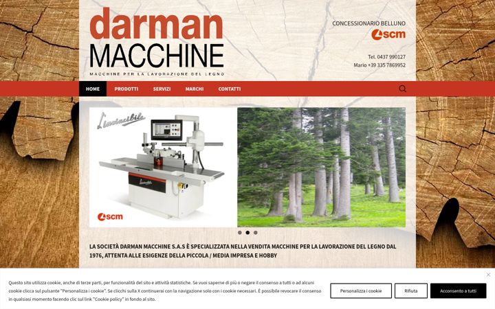 Screenshot of darmanmacchine.it