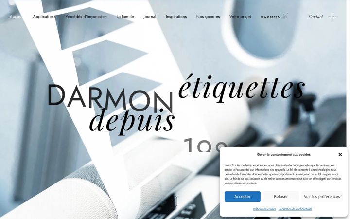 Zrzut ekranu darmon-etiquettes.fr