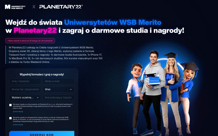 Screenshot of darmowestudia.pl