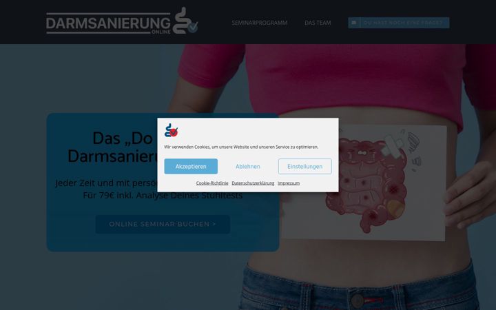Screenshot of darmsanierung-online.com