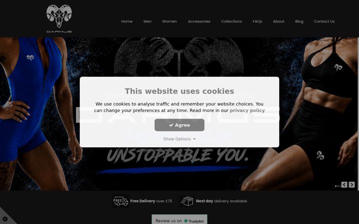 Screenshot of darmus.co.uk