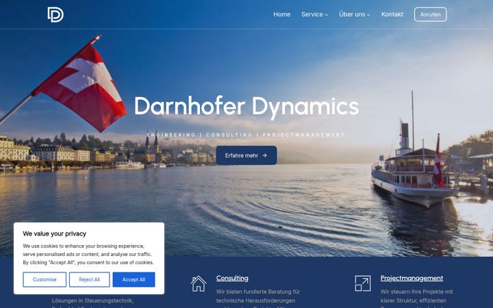 Screenshot of darnhofer-dynamics.ch
