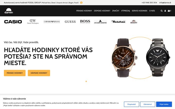 Screenshot of darnie.sk
