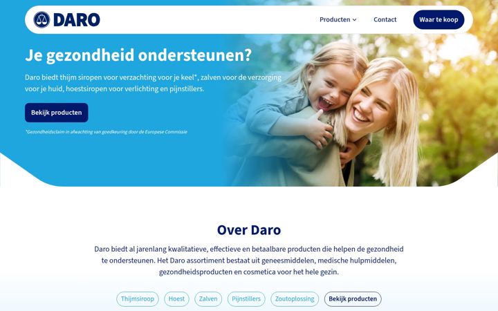 Ekrano kopija daro.nl