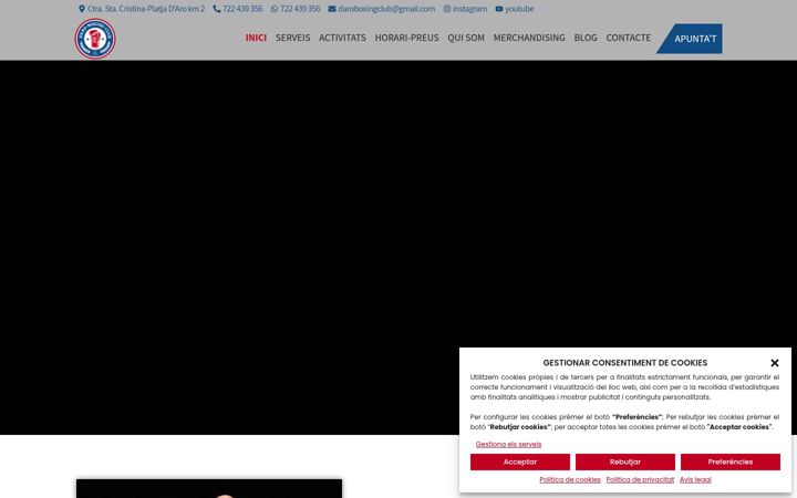 Screenshot of daroboxingclub.com