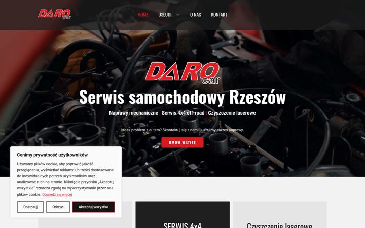 Screenshot of darocar.rzeszow.pl