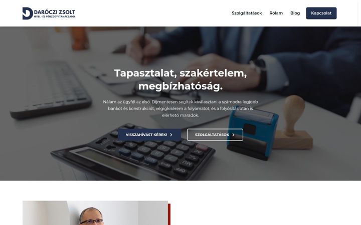 Zrzut ekranu daroczizsolt.hu