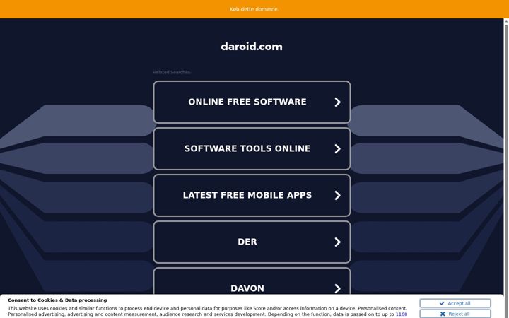 Screenshot of daroid.com