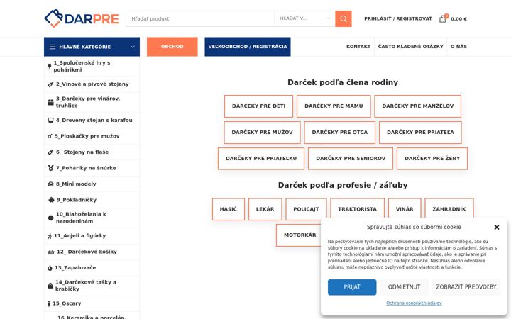 Screenshot of darpre.sk