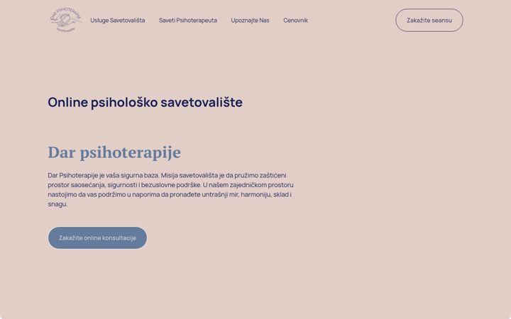 Screenshot of darpsihoterapije.com