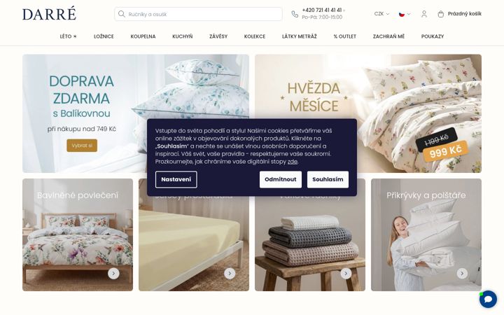 Екранна снимка на darre.cz