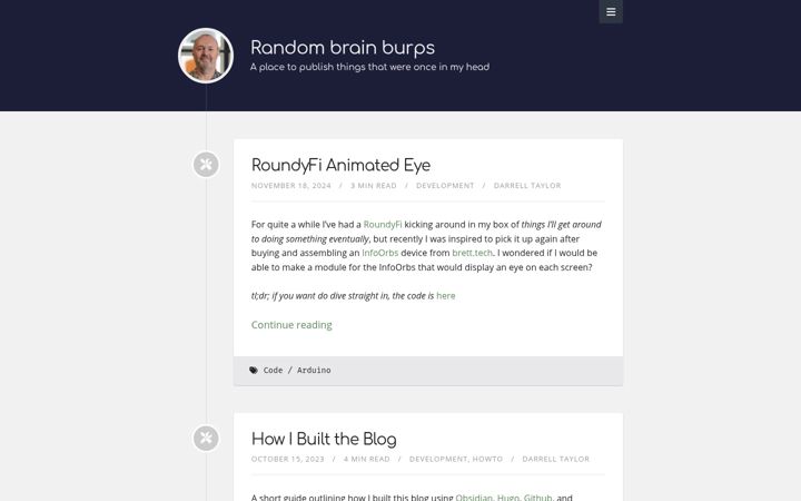 Screenshot of darrelltaylor.com