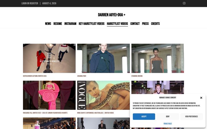 Screenshot of darrenagyeidua.com