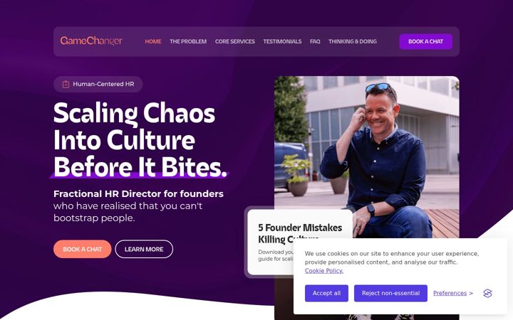 Screenshot of darrenbateshirst.com