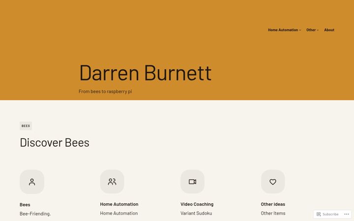 Screenshot of darrenburnett.com