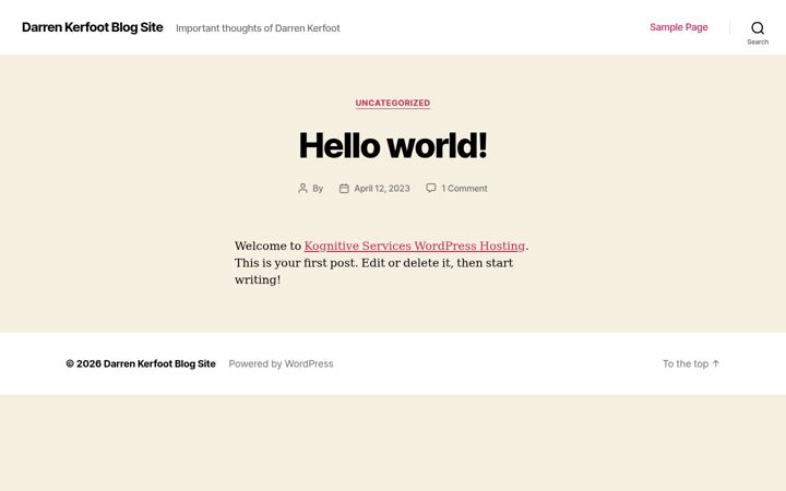 Screenshot of darrenkerfoot.com
