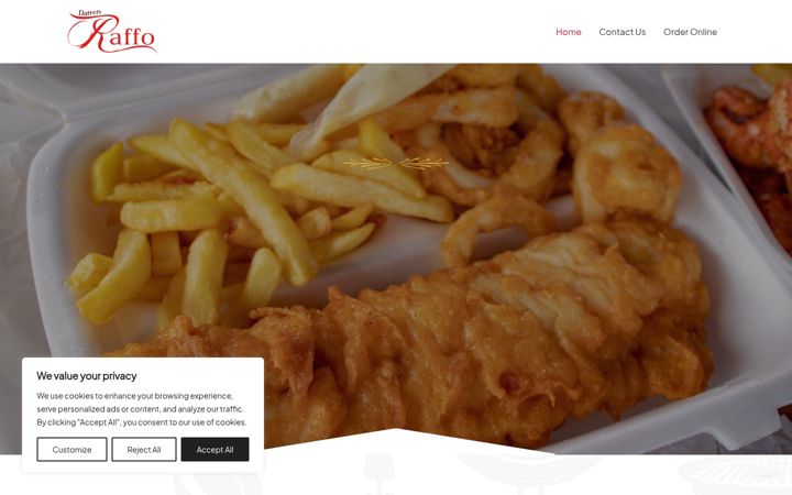 Screenshot of darrenraffos.com