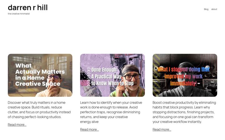 Screenshot of darrenrhill.com