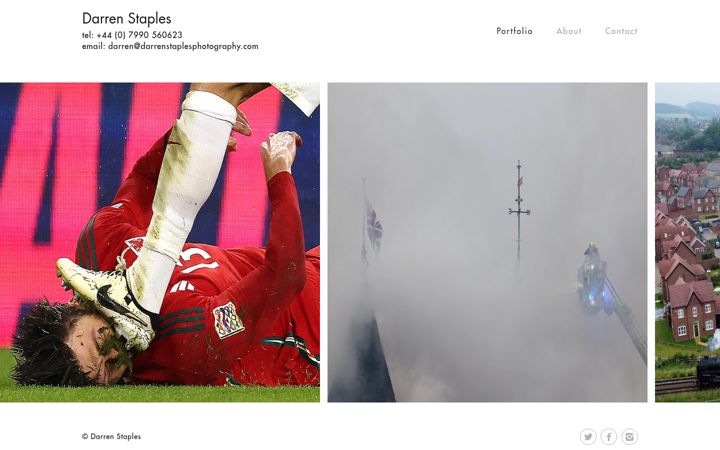Screenshot of darrenstaplesphotography.com