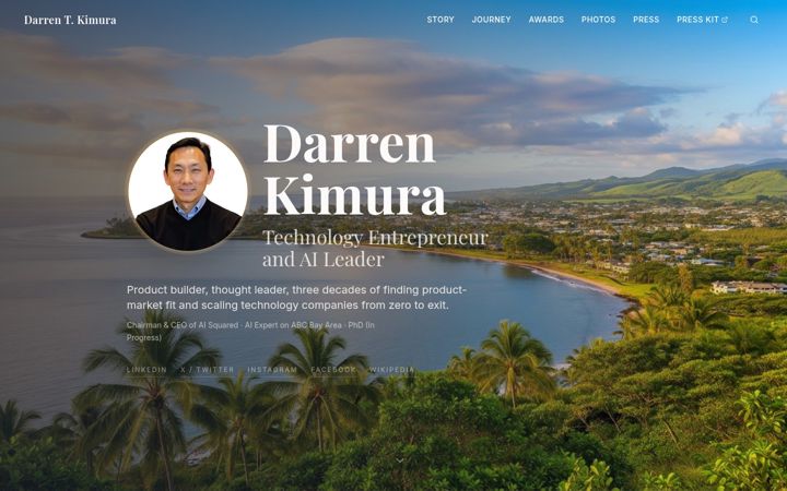 Screenshot of darrentkimura.com
