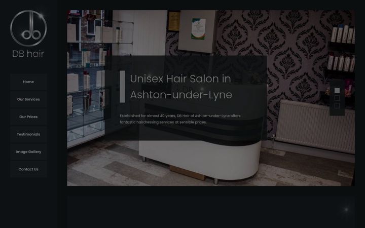 Screenshot of darrylbateshair.co.uk